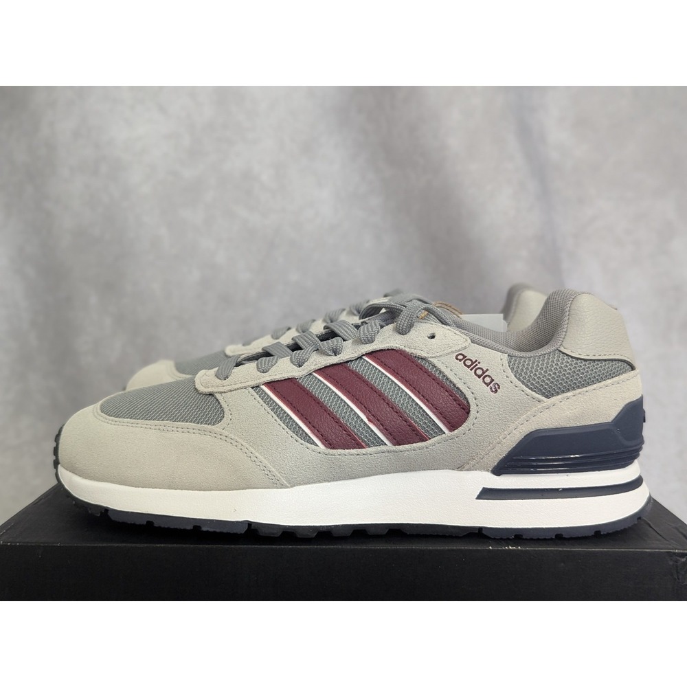 adidas Run 80s Grey Shadow Red Shadow Navy Men 8